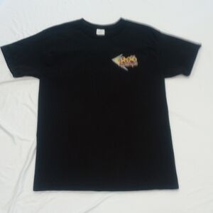 Hanes Mens Black Graphic Tee,Teddy's Bigger Burgers.